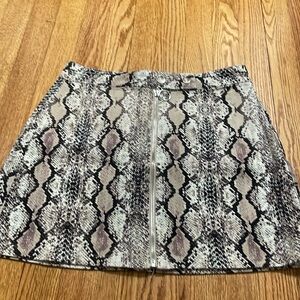 snakeskin skirt